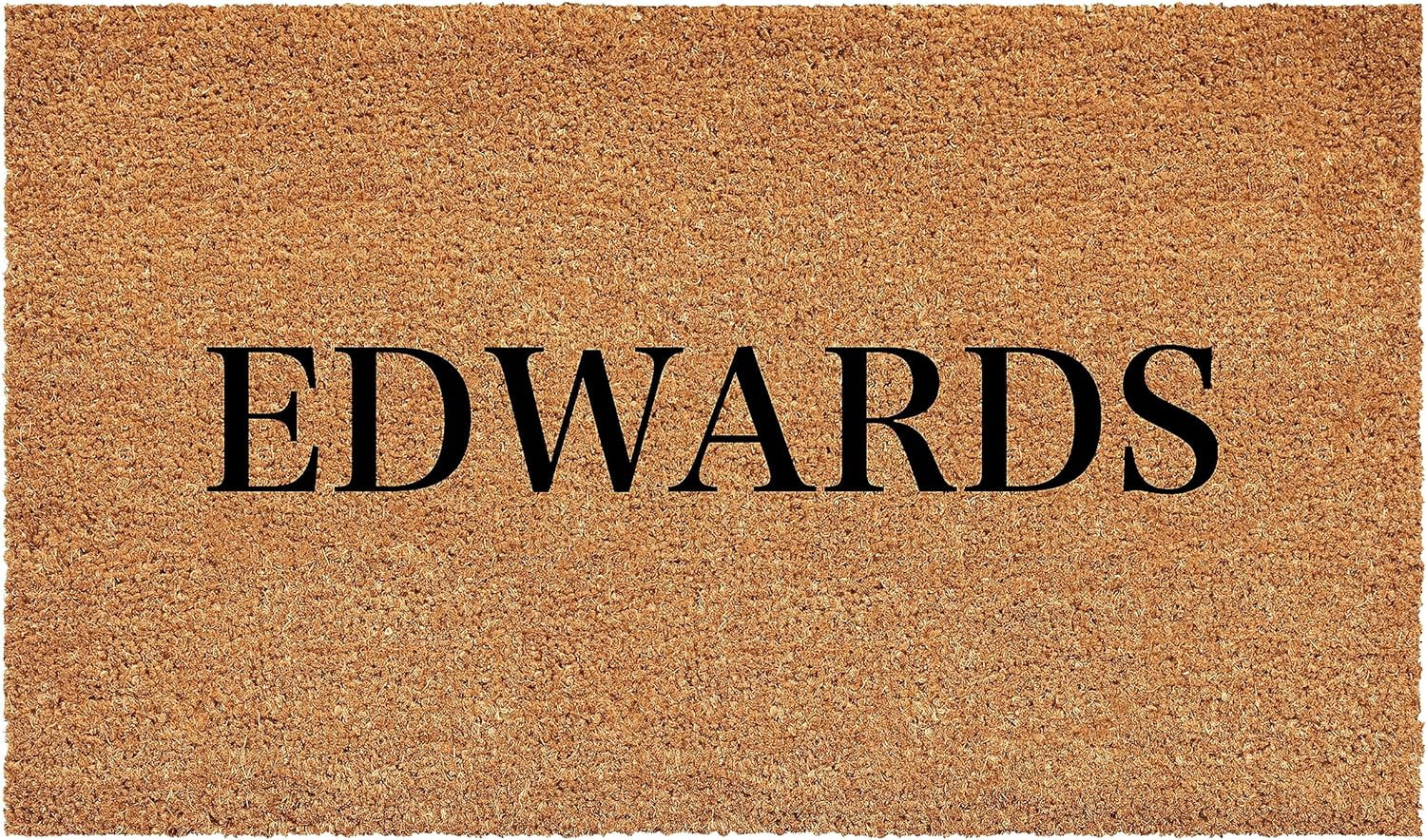 Calloway Mills 111261729 Bold Edwards Personalized Doormat 17" x 29"
