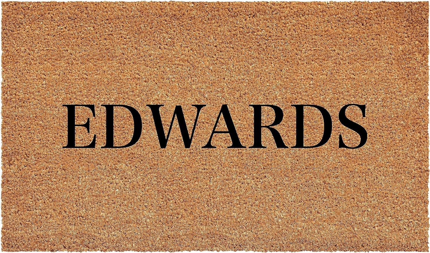 Calloway Mills 111263672 Bold Edwards Personalized Doormat 36" x 72"