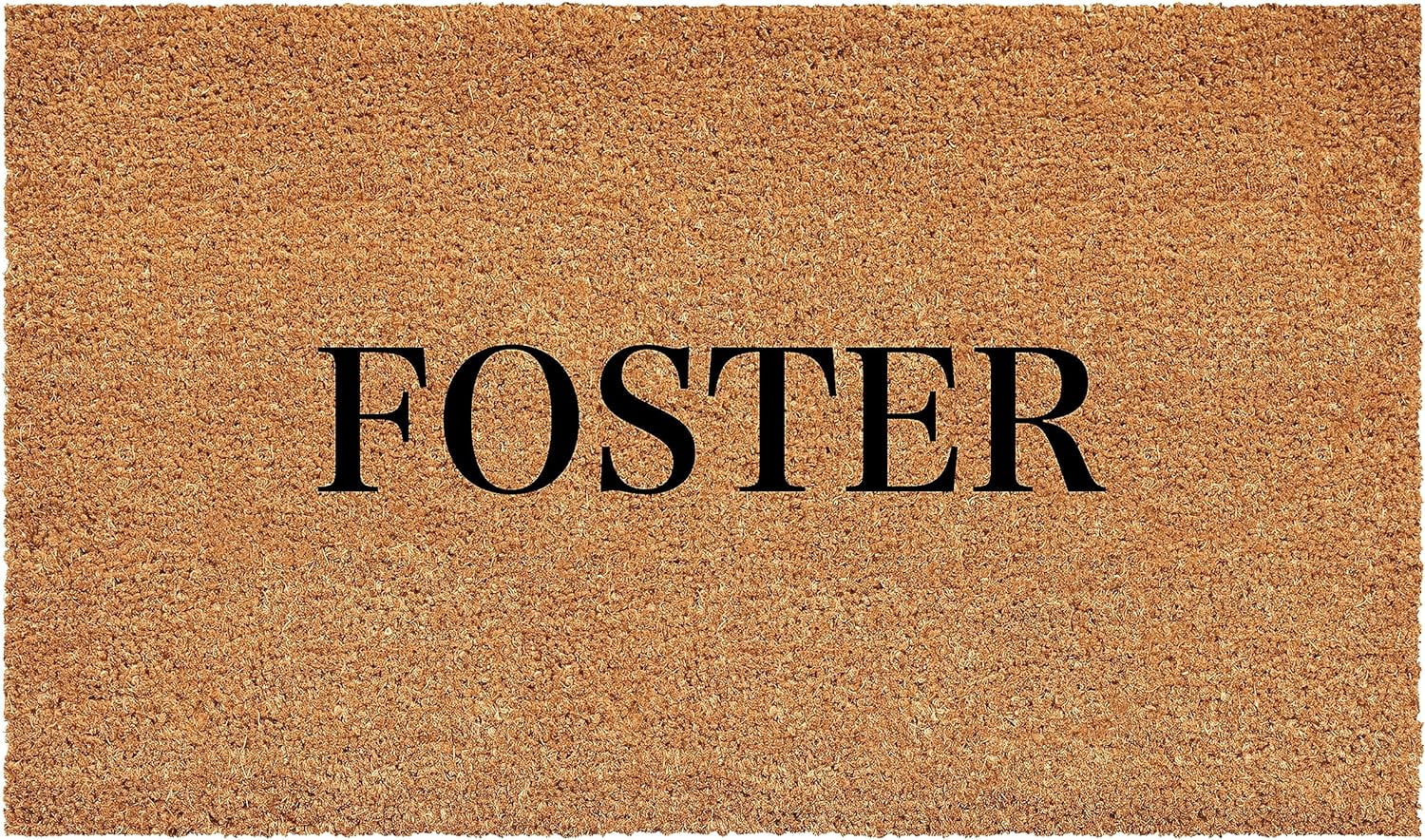 Calloway Mills 111283672 Bold Foster Personalized Doormat 36" x 72"