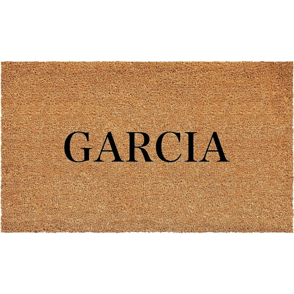 Calloway Mills 111291729 Bold Garcia Personalized Doormat 17" x 29"