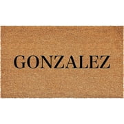 Calloway Mills 111301729 Bold Gonzalez Personalized Doormat 17" x 29"