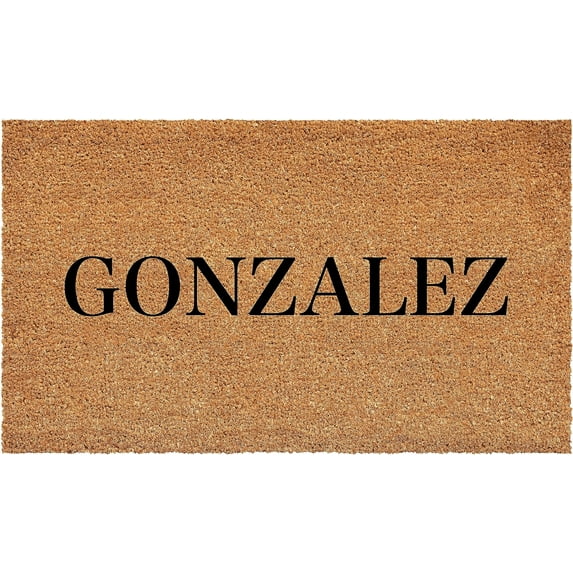 Calloway Mills 111302448 Bold Gonzalez Personalized Doormat 24" x 48"