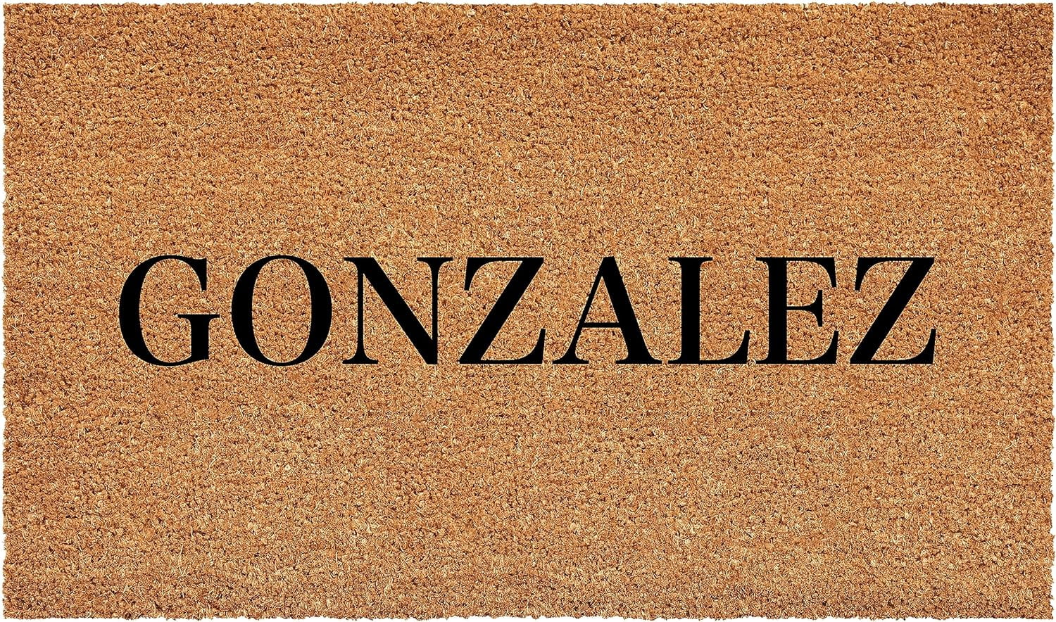 Calloway Mills 111303048 Bold Gonzalez Personalized Doormat 30" x 48"