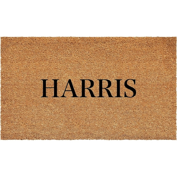 Calloway Mills 111311729 Bold Harris Personalized Doormat 17" x 29"
