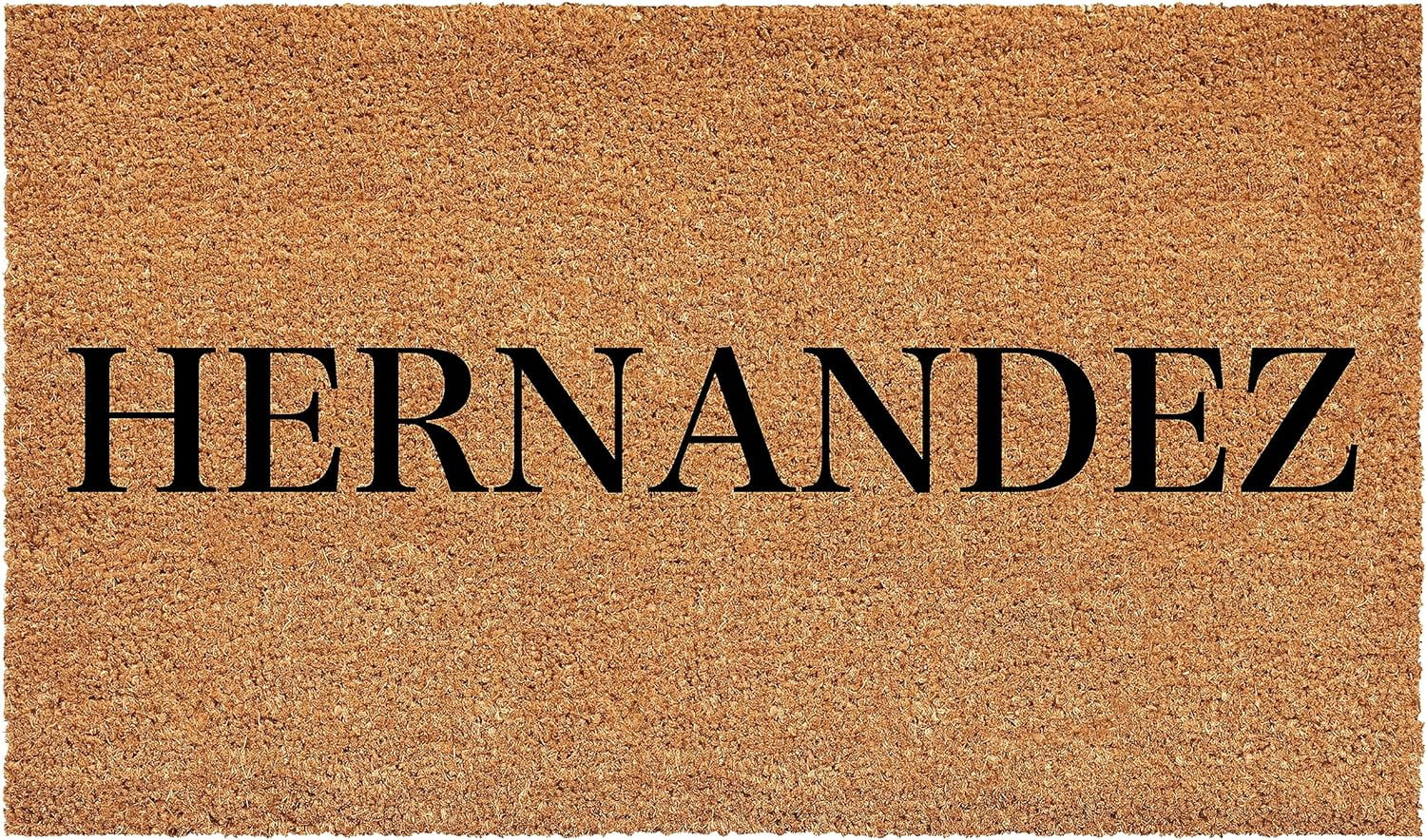 Calloway Mills 111323048 Bold Hernandez Personalized Doormat 30" x 48"