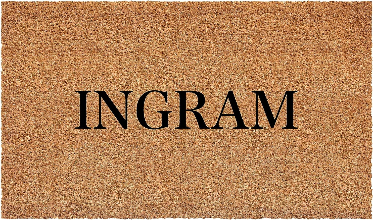 Calloway Mills 111331729 Bold Ingram Personalized Doormat 17" x 29"