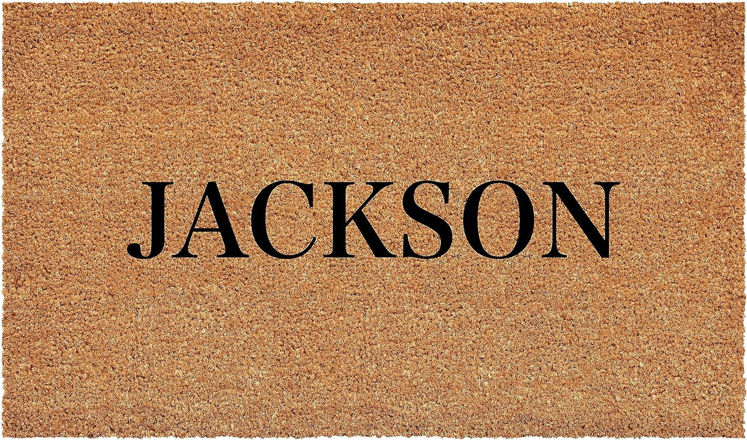 Calloway Mills 111342448 Bold Jackson Personalized Doormat 24" x 48"