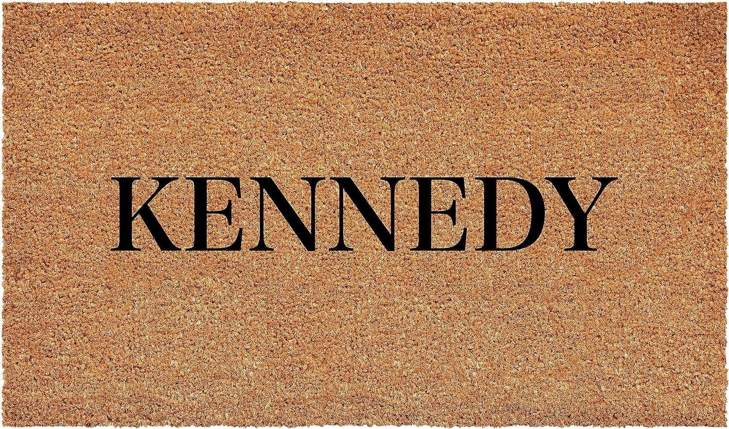 Calloway Mills 111371729 Bold Kennedy Personalized Doormats 17" x 29"