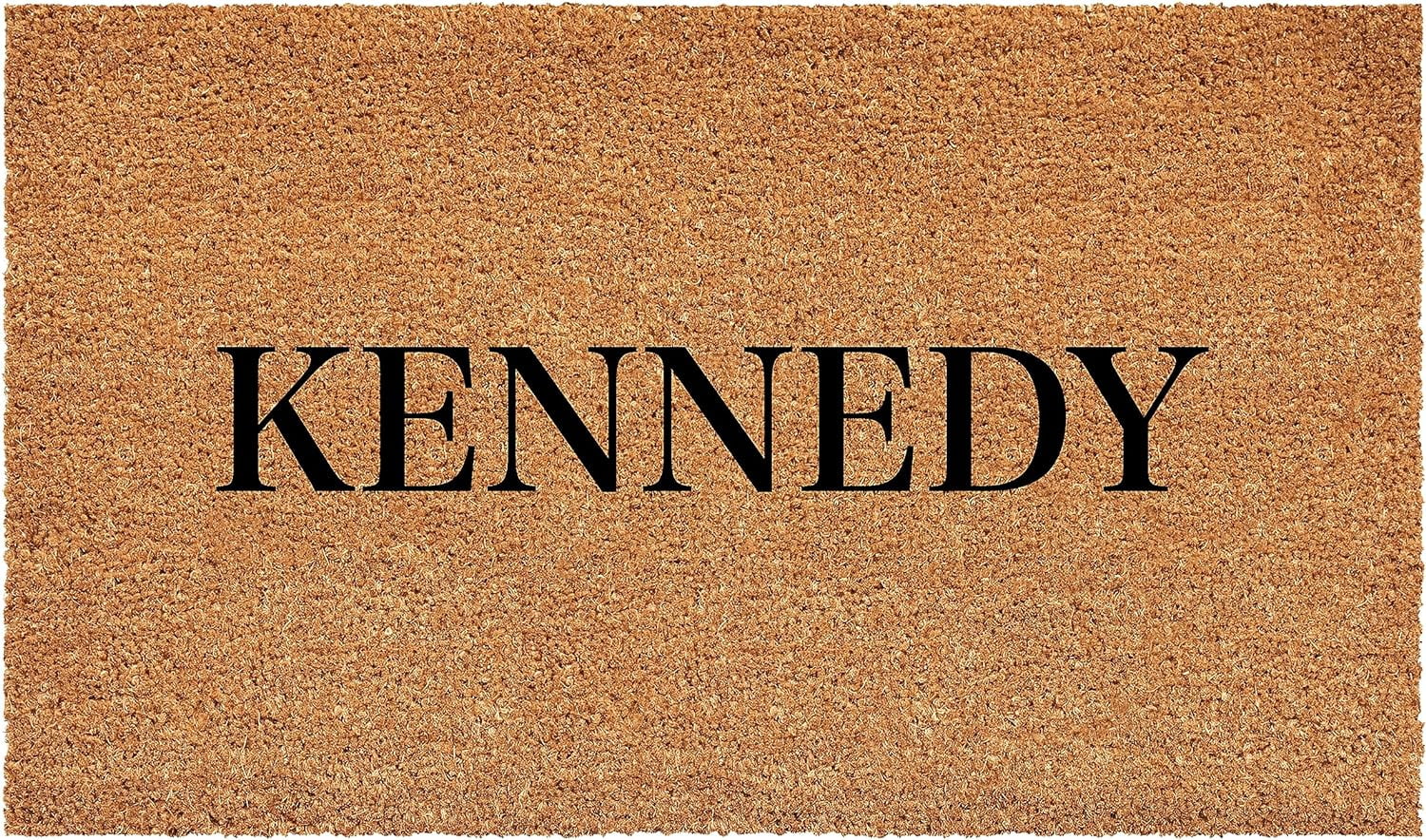 Calloway Mills 111372448 Bold Kennedy Personalized Doormats 24" x 48"