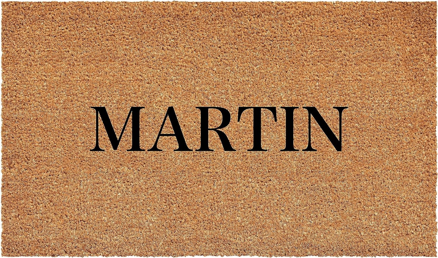 Calloway Mills 111413672 Bold Martin Personalized Doormat 36" x 72"