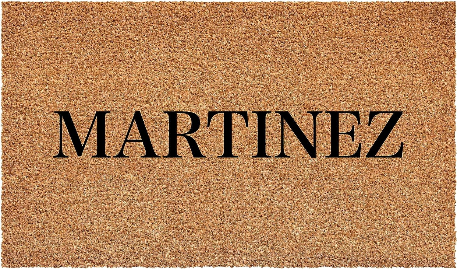 Calloway Mills 111423672 Bold Martinez Personalized Doormat 36" x 72"