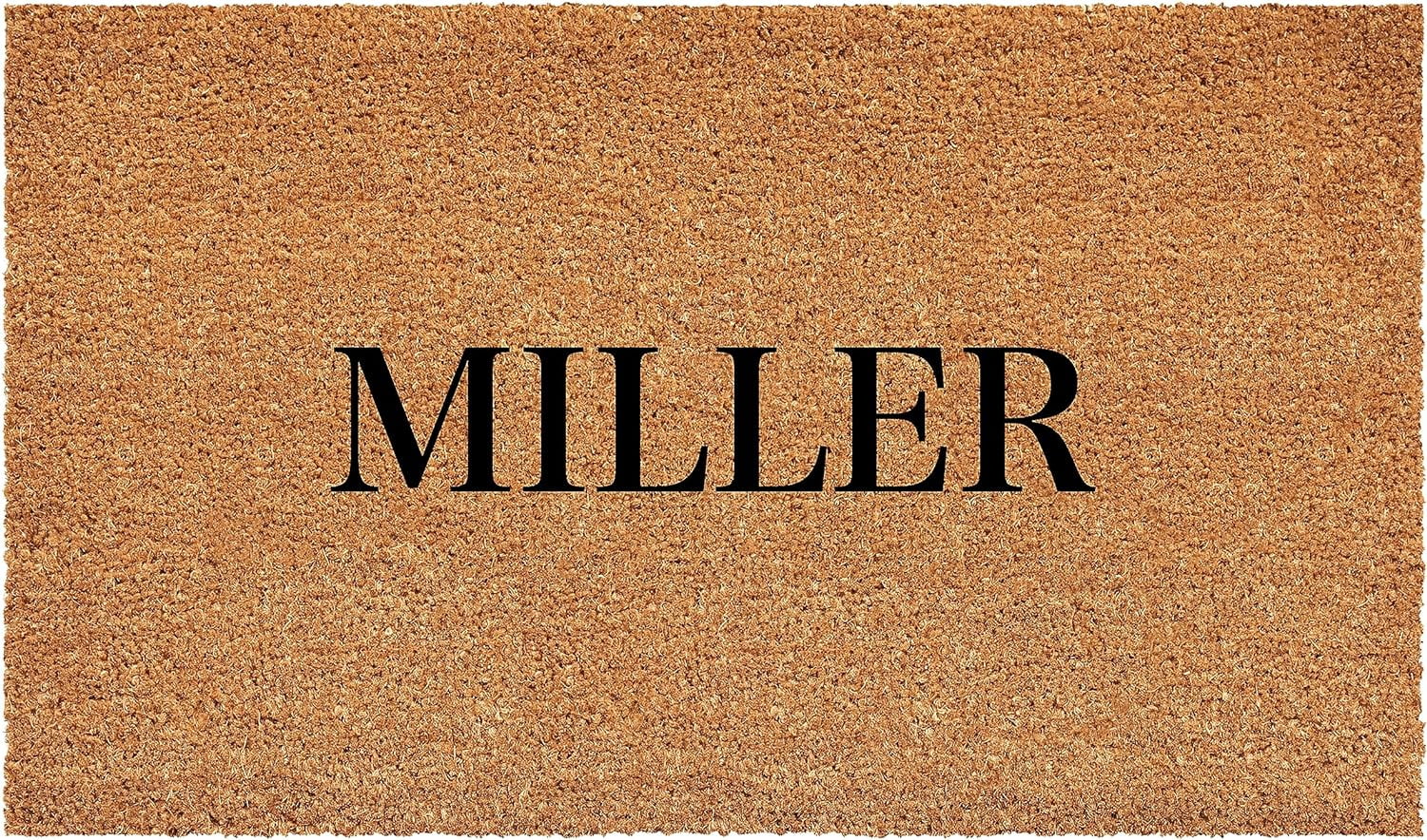 Calloway Mills 111431729 Bold Miller Personalized Doormat 17" x 29"
