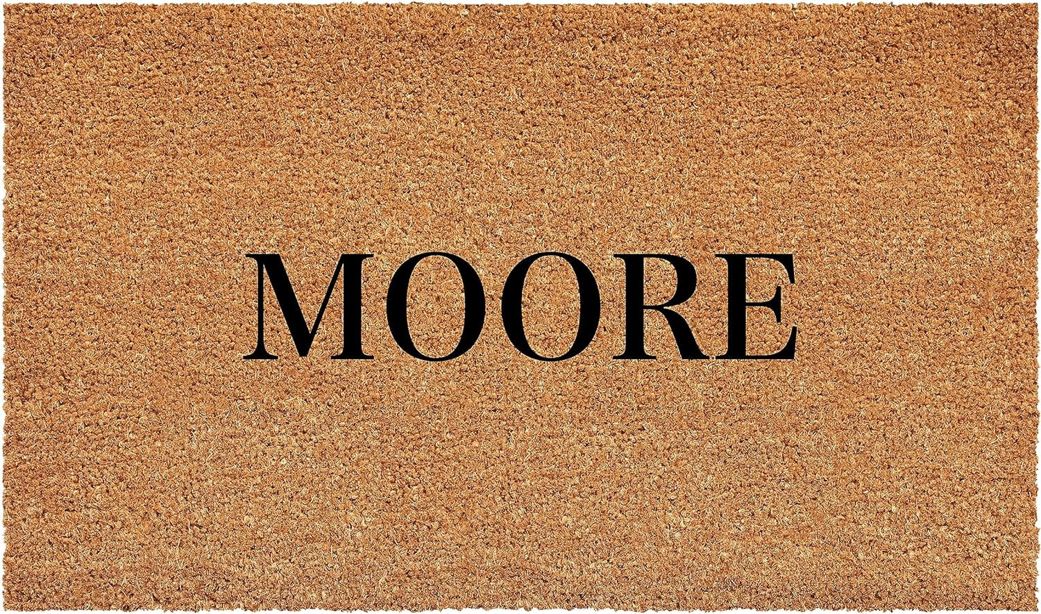Calloway Mills 111442448 Bold Moore Personalized Doormat 24" x 48"