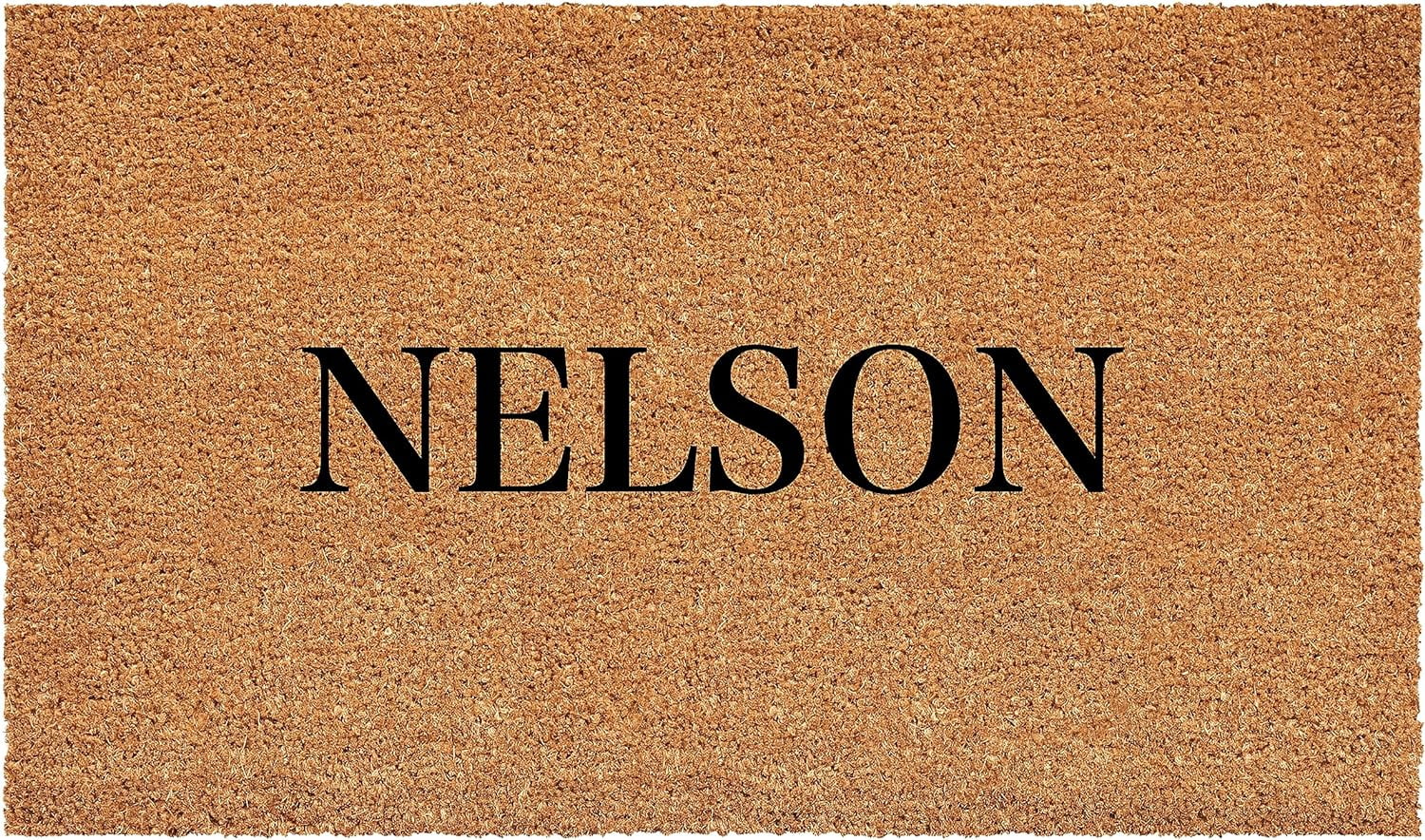 Calloway Mills 111453672 Bold Nelson Personalized Doormat 36" x 72"