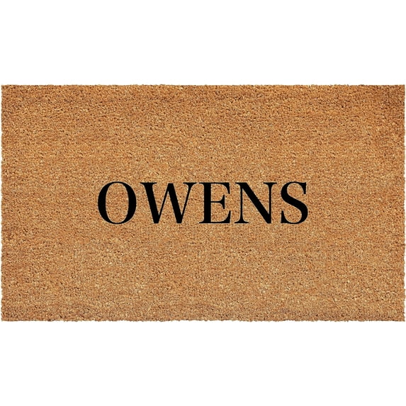 Calloway Mills 111463672 Bold Owens Personalized Doormat 36" x 72"