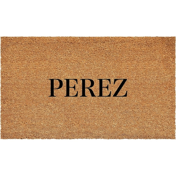 Calloway Mills 111471729 Bold Perez Personalized Doormat 17" x 29"