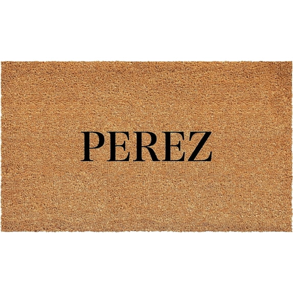 Calloway Mills 111472448 Bold Perez Personalized Doormat 24" x 48"