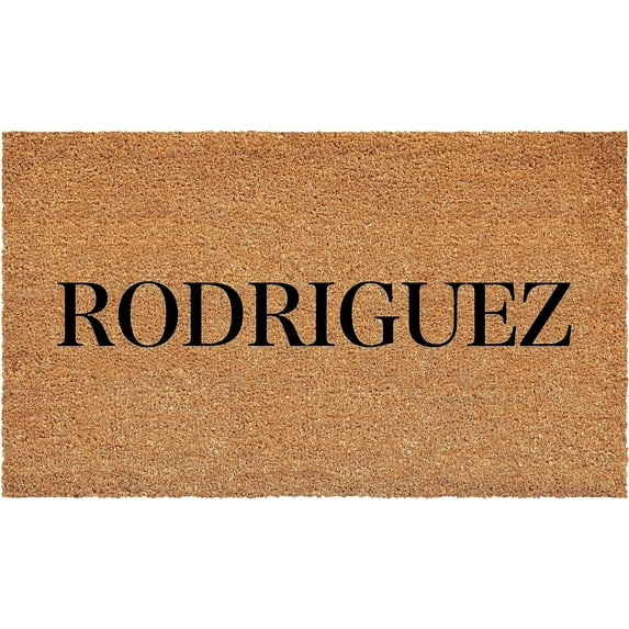 Calloway Mills 111492448 Bold Rodriguez Personalized Doormat 24" x 48"