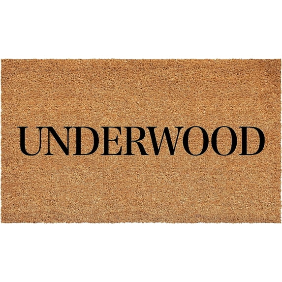 Calloway Mills 111542436 Bold Underwood Personalized Doormat 24" x 36"