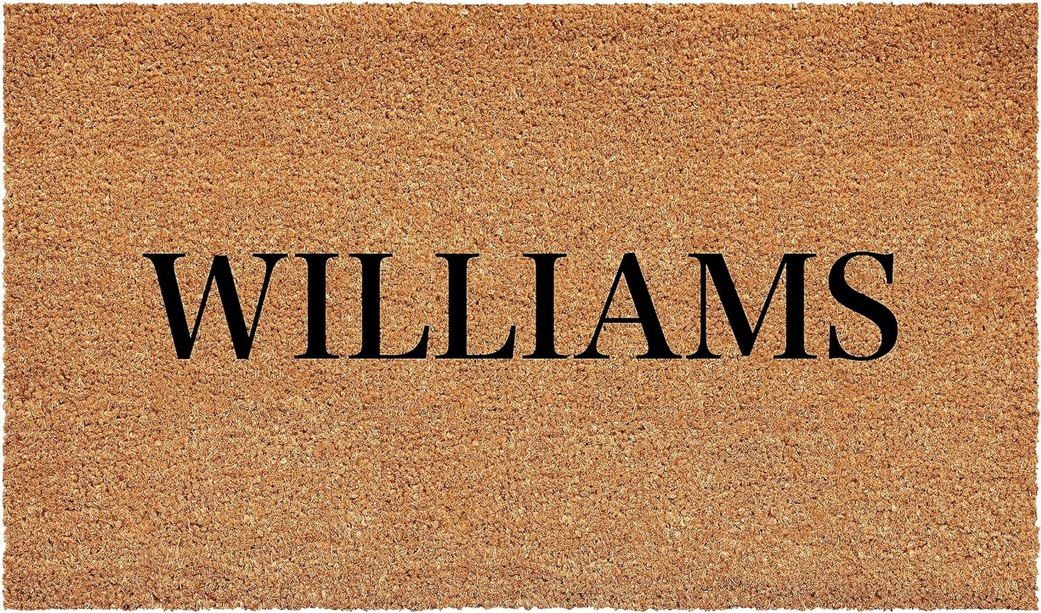 Calloway Mills 111571729 Bold Williams Personalized Doormat 17" x 29"
