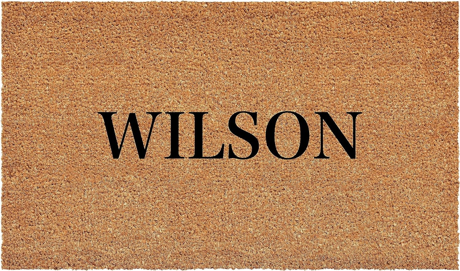 Calloway Mills 111582448 Bold Wilson Personalized Doormat 24" x 48"
