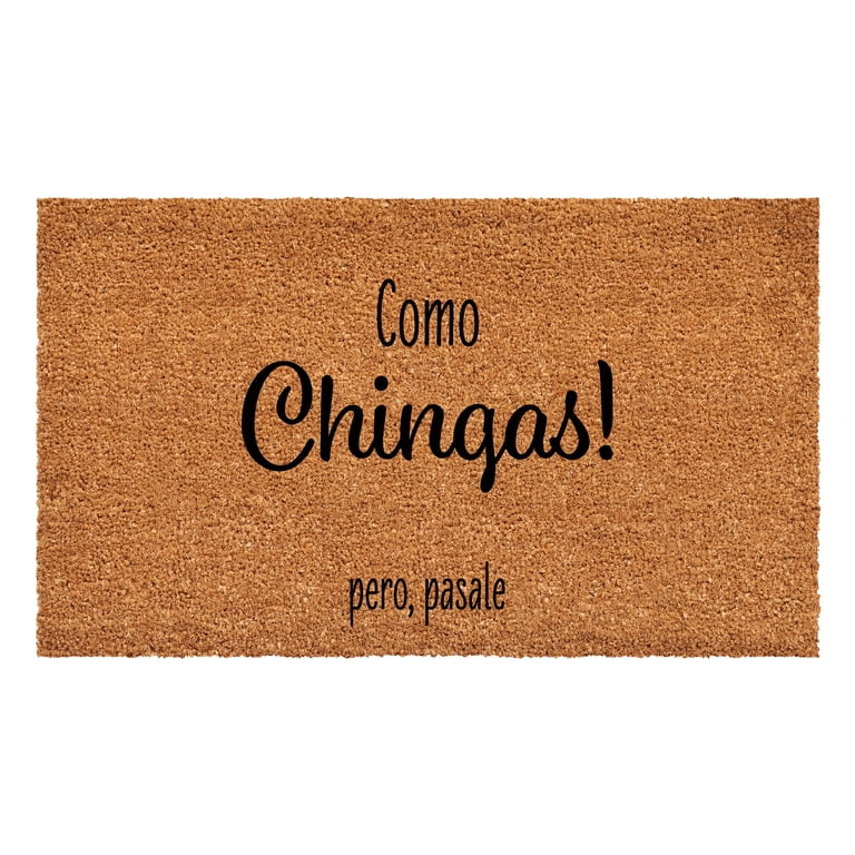 Calloway Mills Como Chingas Doormat 17x29 Natural Coir Durable