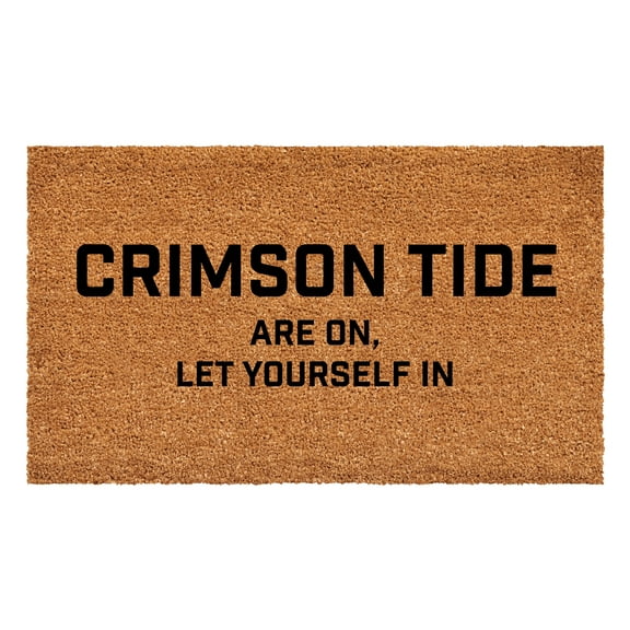 Calloway Mills 111811729 Crimson Tide are on, Let yourself in Doormat 17" x 29"