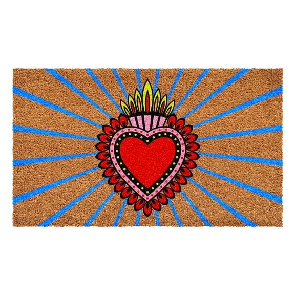Calloway Mills 111831729 Milagro Heart Doormat 17" x 29"
