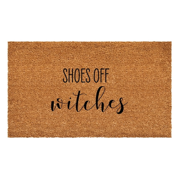 Calloway Mills 111891729 Shoes Off Witches Doormat 17" x 29"