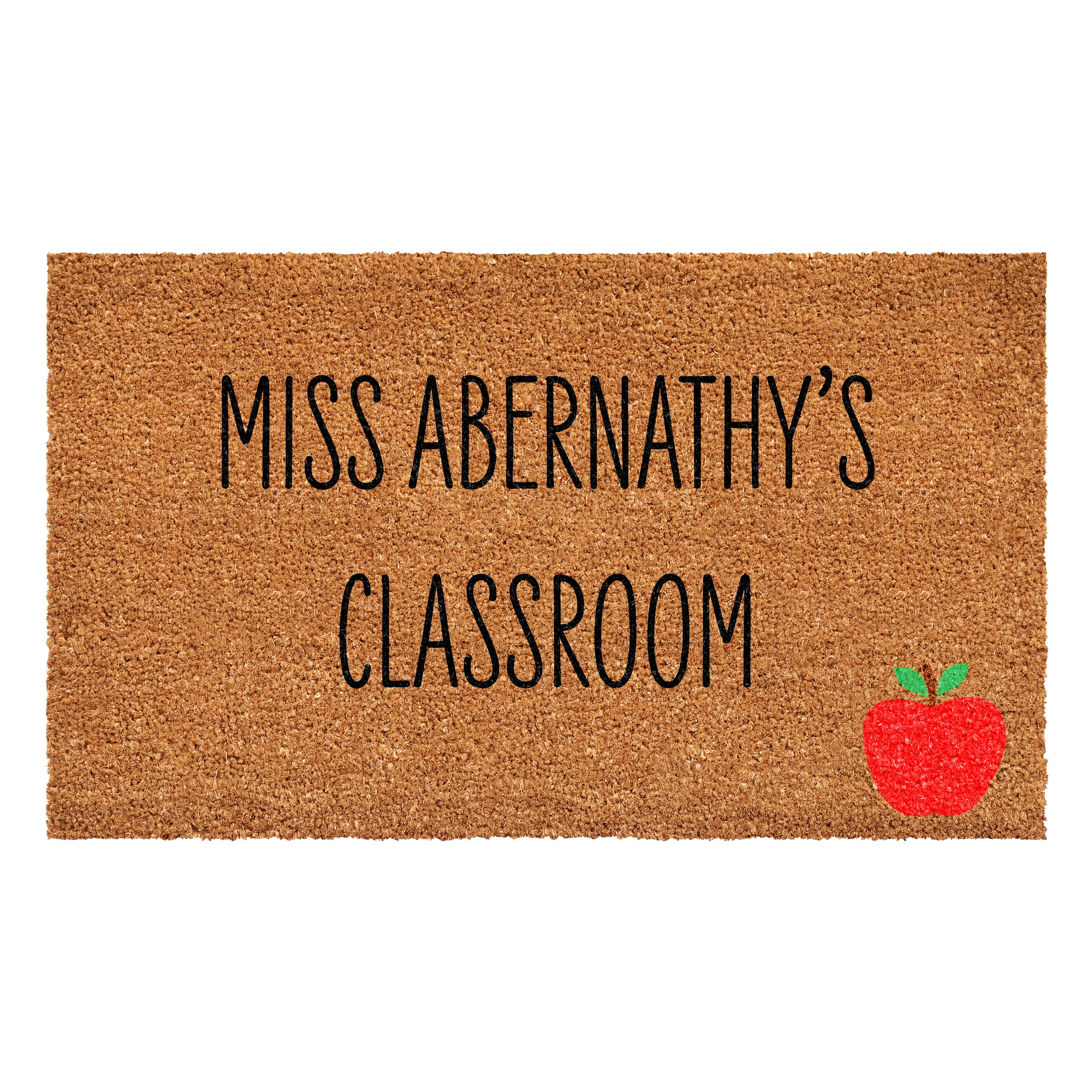 Calloway Mills 111962436 Personalized Miss Classroom Doormat 24" x 36"