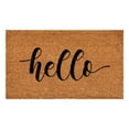thumbnail image 1 of Calloway Mills 112072436 Black Hello Script Doormat 24" x 36", 1 of 6