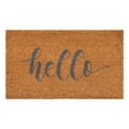 thumbnail image 1 of Calloway Mills 112082436 Grey Hello Script Doormat 24" x 36", 1 of 8