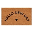 thumbnail image 1 of Calloway Mills 112101729 Hello New Day Black Doormat 17" x 29", 1 of 12