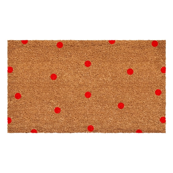 Calloway Mills 112202436 Red Polka-Dots Doormat 24" x 36"