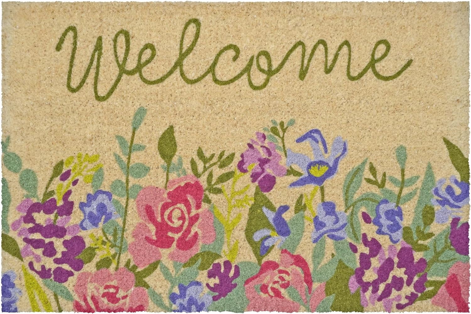 Calloway Mills 112861830 Welcome Floral Doormat 18" x 30"