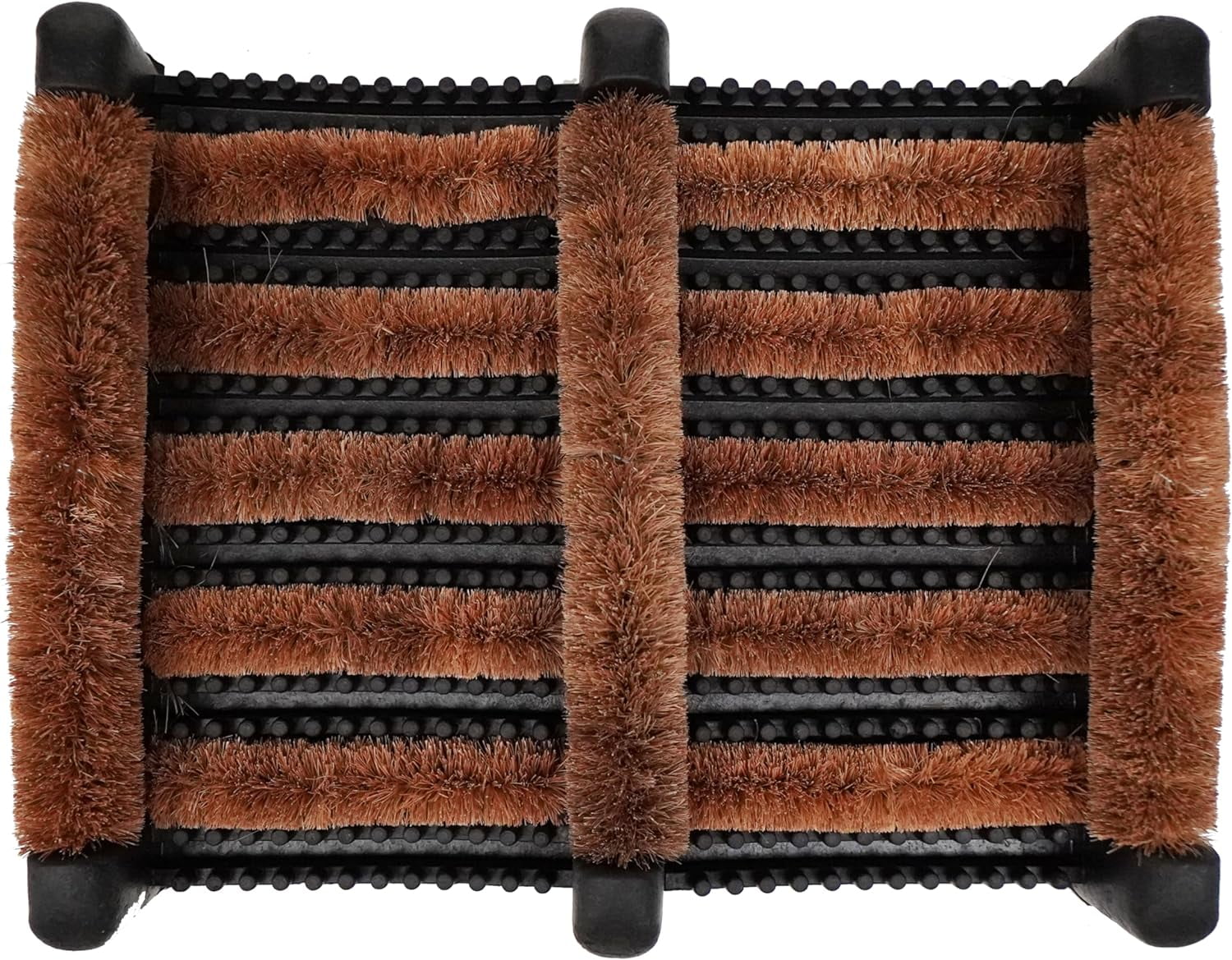 Heavy-Duty Rubber and Coir Outdoor Bootscraper Doormat