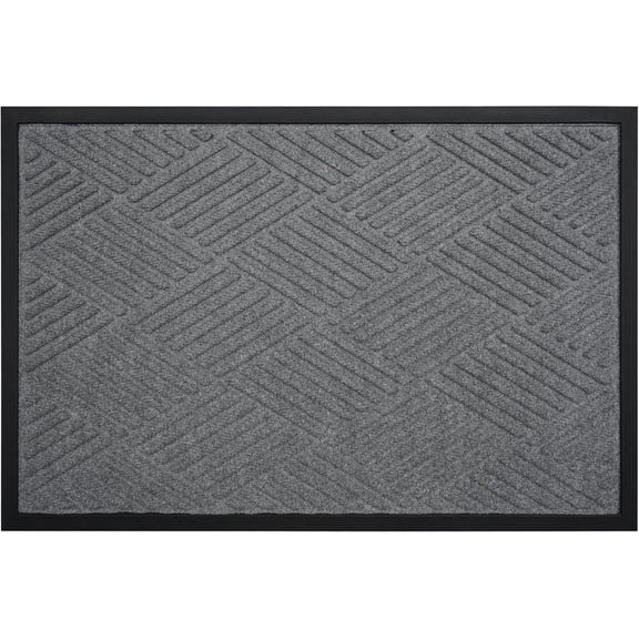 Calloway Mills 113180406 Graphite Grid Grey Mat 4" x 6"