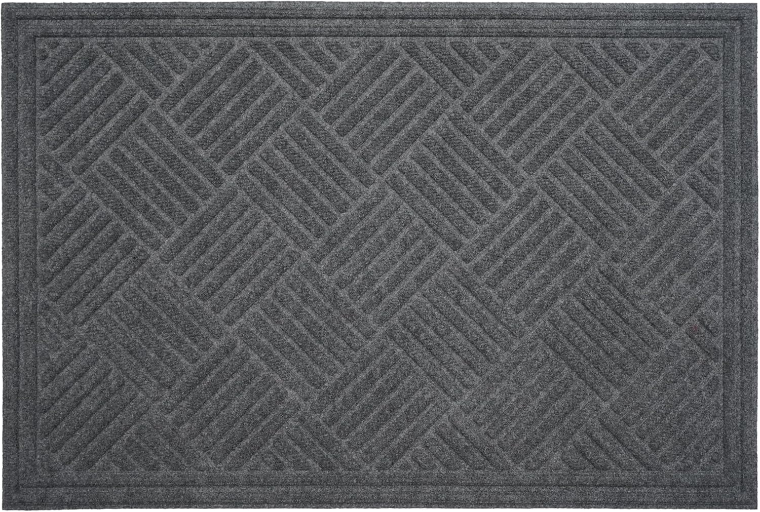 Calloway Mills 113220406 Chess Ribbed Grey Mat 4"x 6"