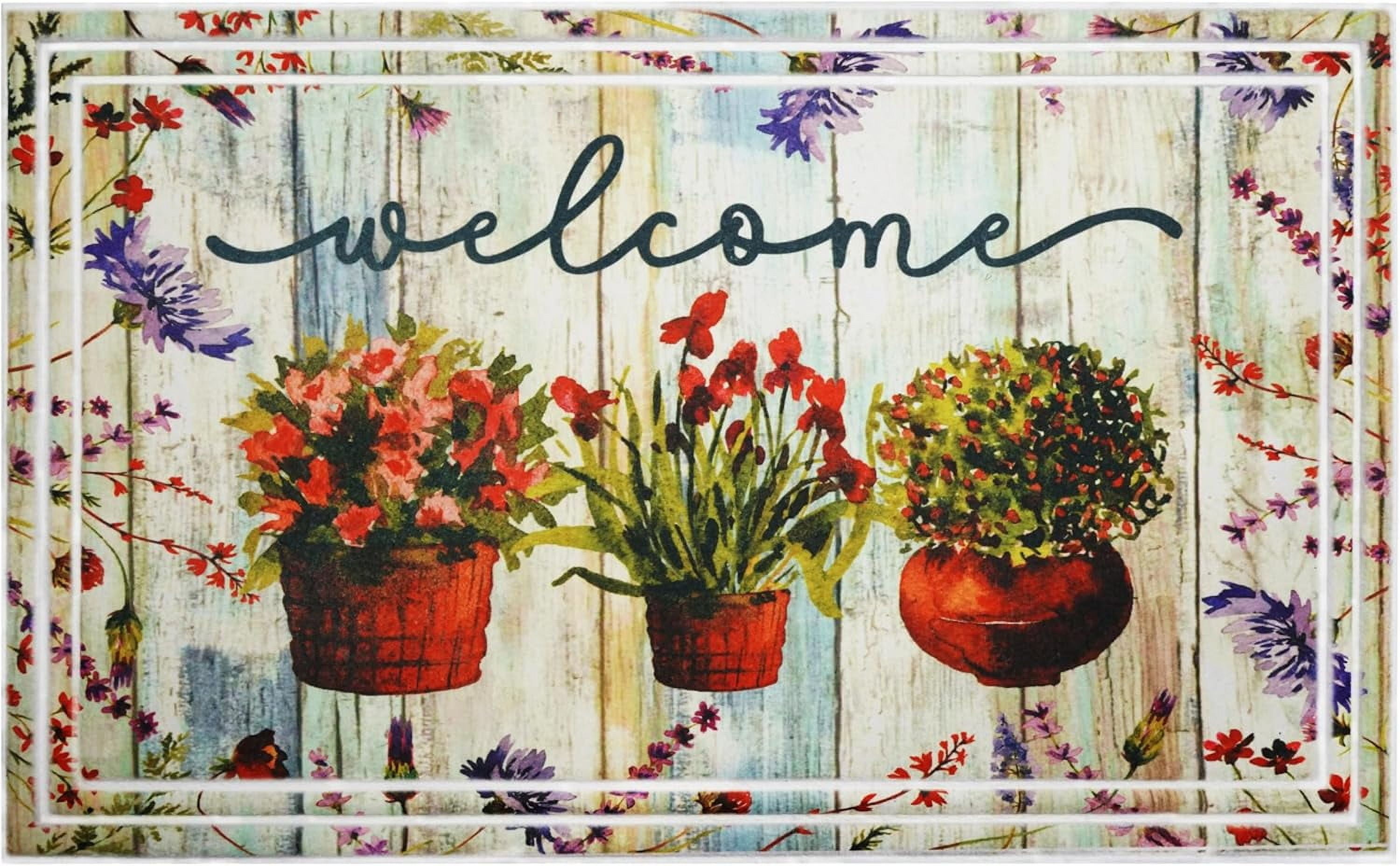 Calloway Mills 113301830 Plant Welcome Doormat 18 ''x 30''