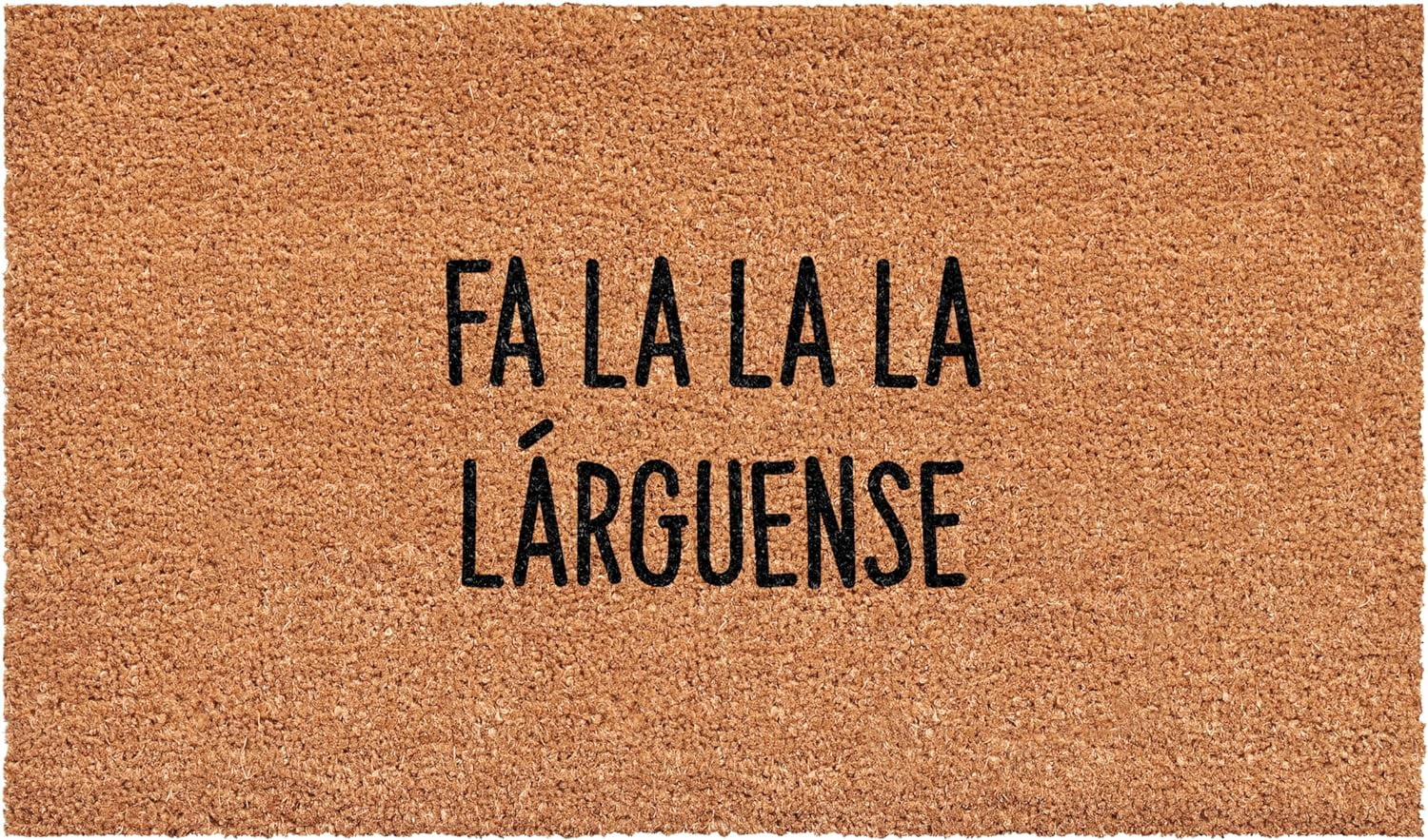 Calloway Mills 113361729 Fa La La La Larguense Spanish Doormat 17" x 29"