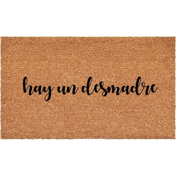 Calloway Mills 113401729 Hay Un Desmadre Script Spanish Doormat 17" x 29"