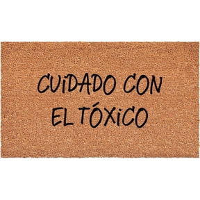 Calloway Mills 113451729 Cuidado Con El Toxico Spanish Doormat 17" x 29"