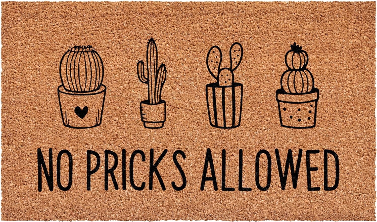 Calloway Mills 113461729 No Pricks Allowed Doormat 17" x 29"