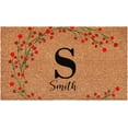 thumbnail image 1 of Calloway Mills 114901729S Personalized Christmas Berries Doormat, 17"x29", Letter S, 1 of 4