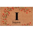 thumbnail image 1 of Calloway Mills 114903672I Personalized Christmas Berries Doormat, 36"x72", Letter I, 1 of 4