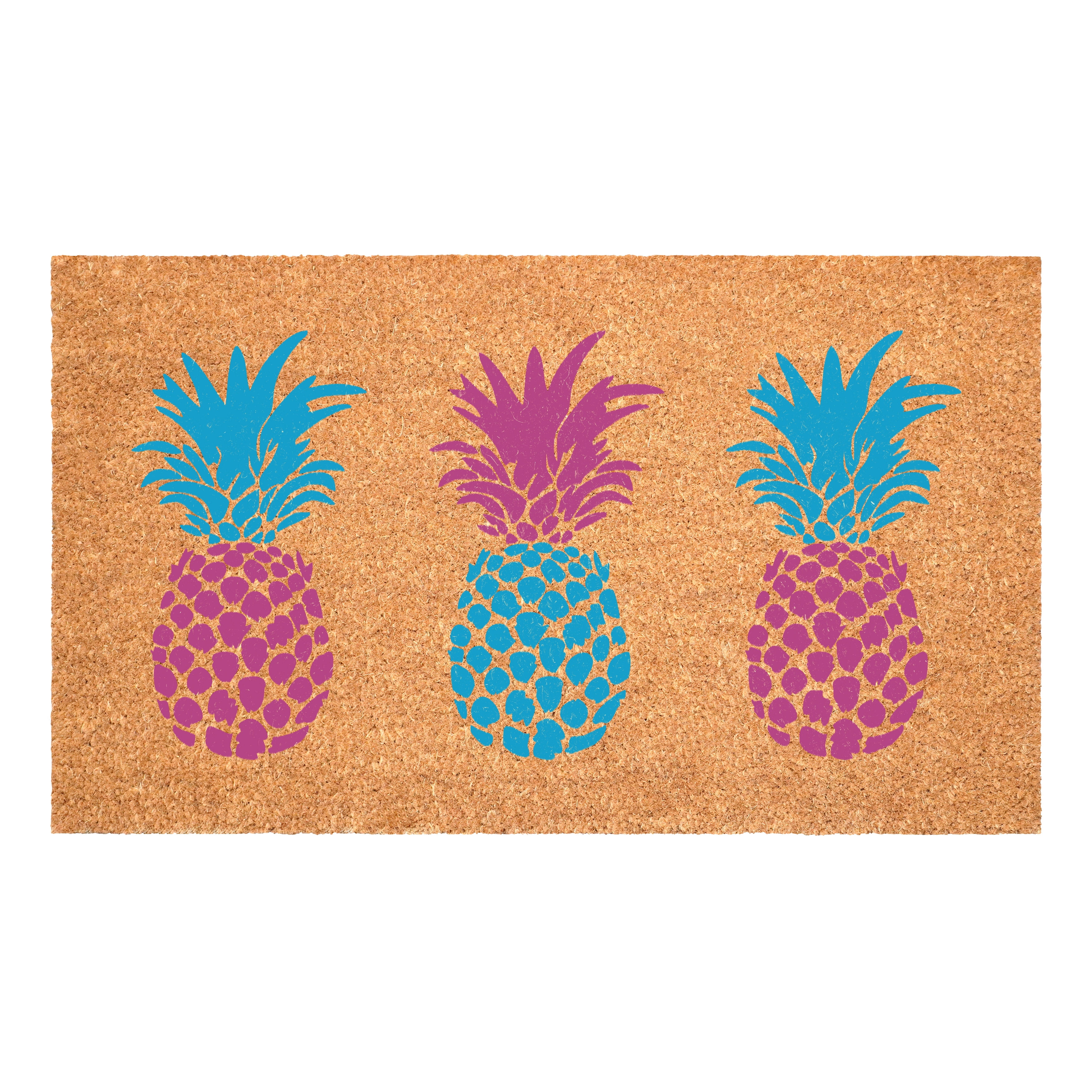 Calloway Mills 116321729 Southern Mix Pineapple Doormat, 17" x 29"