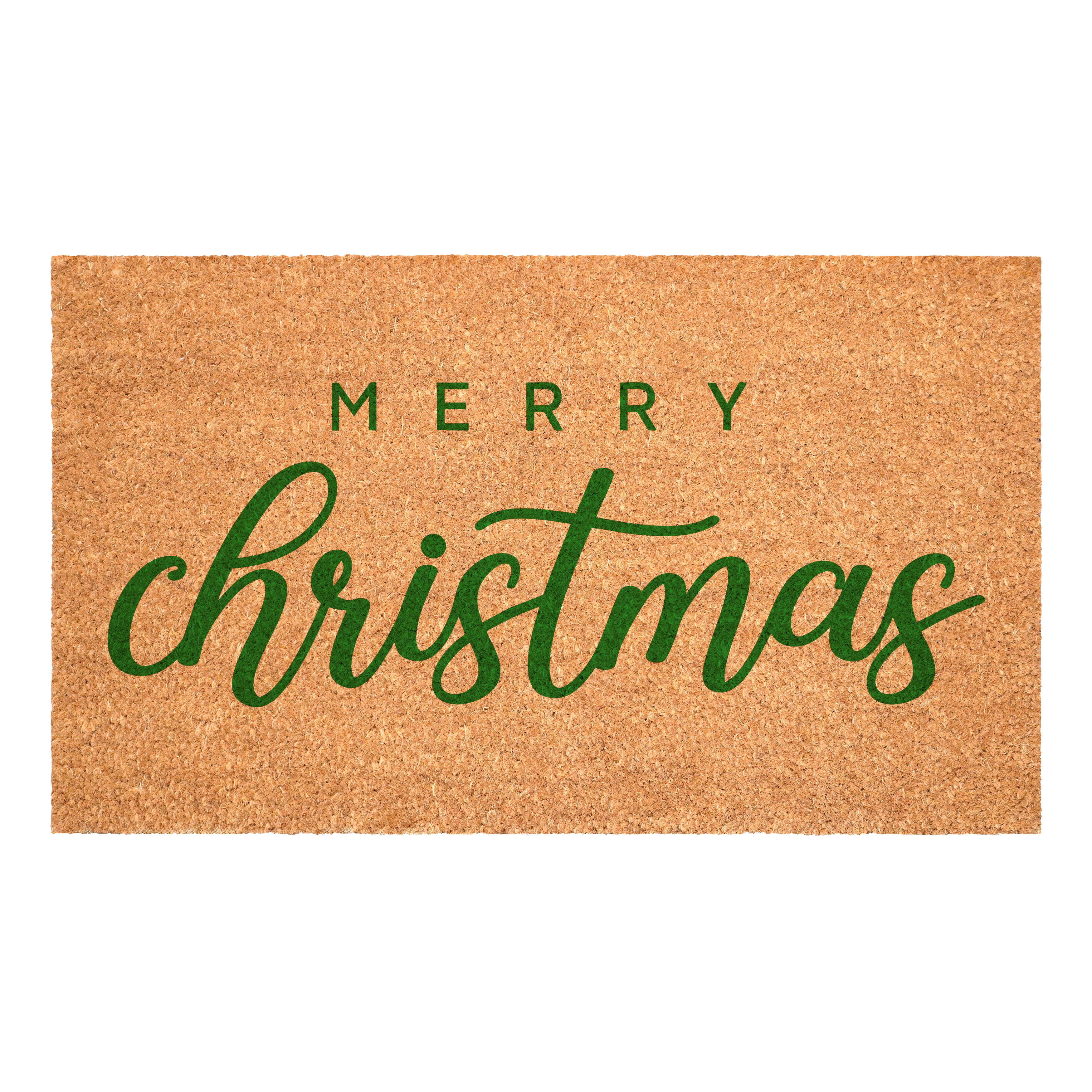 Calloway Mills 117372436 Green Classic Christmas Doormat 24" x 36"