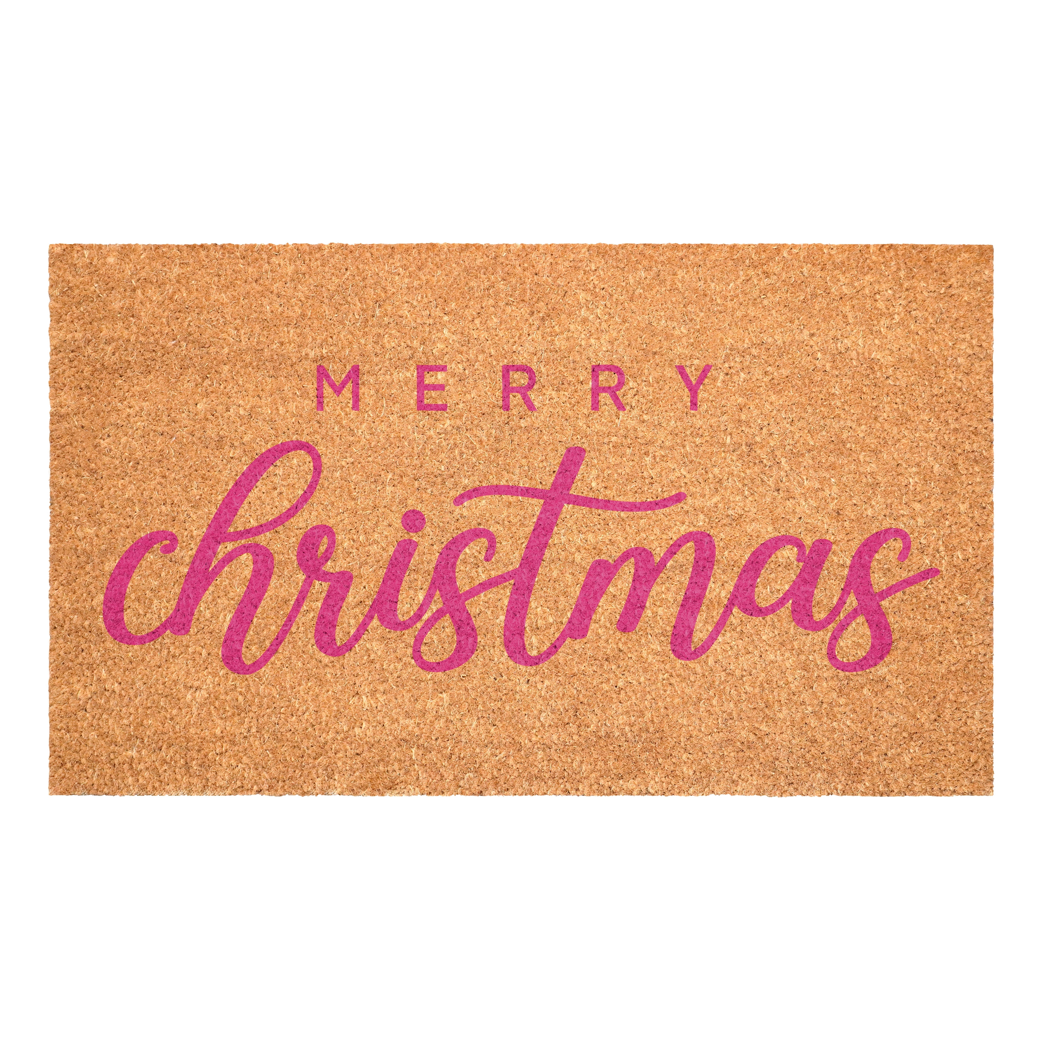 Calloway Mills 117381729 Pink Classic Christmas Doormat 17" x 29"