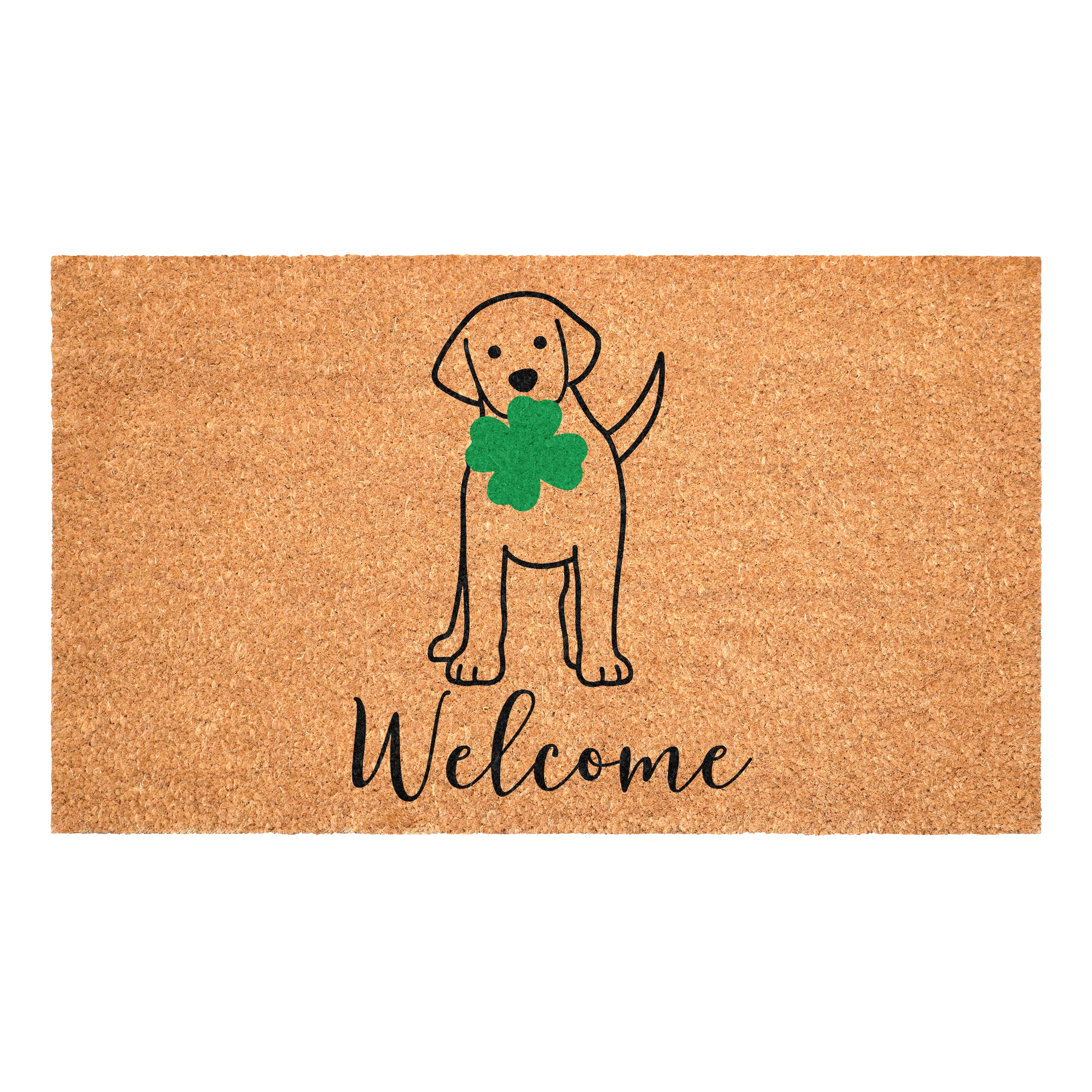 Calloway Mills 117432436 Lucky Dog Welcome Doormat 24" x 36'