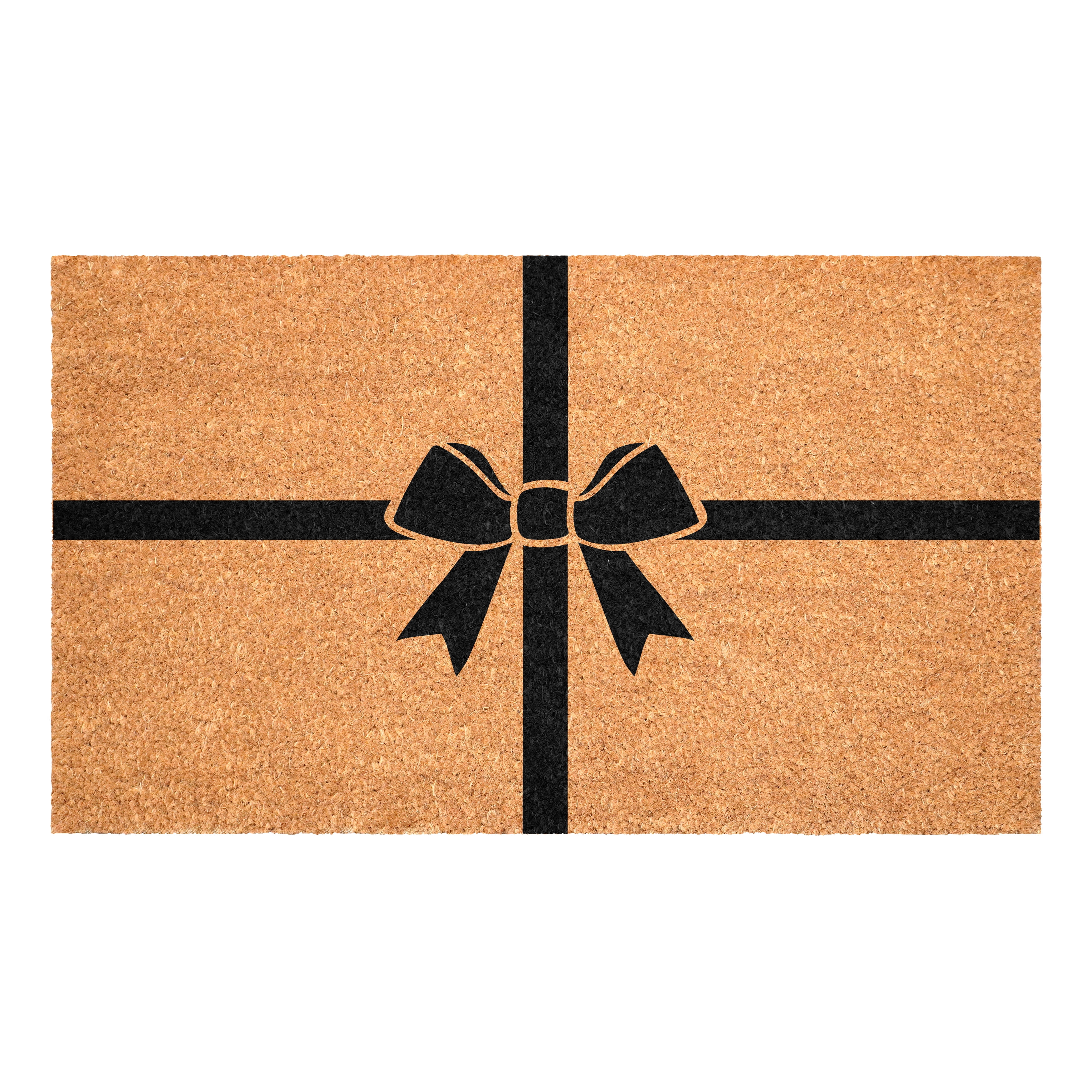 Calloway Mills 117551729 Black Holiday Gift Doormat, 17" x 29"